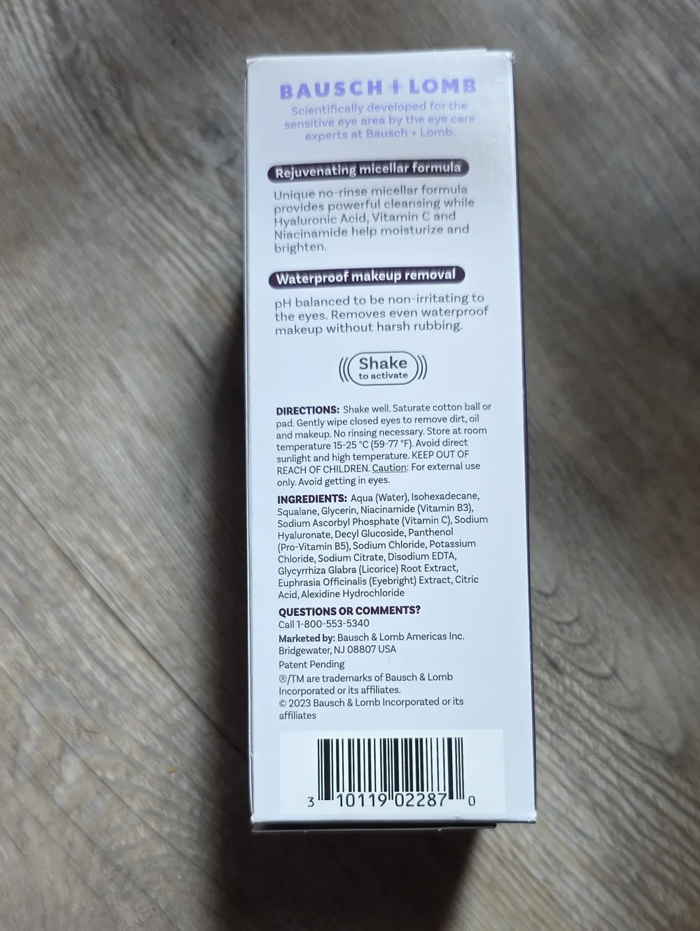 Bausch + lomb eye illuminations Cleansing Water